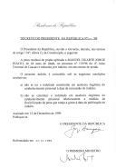 Decreto que reduz, por indulto, em seis meses, a pena residual de prisão aplicada a Manuel Duarte Jorge Inácio, de 44 anos de idade, no processo n.º 135/94 do 4.º Juízo Criminal de Cascais.