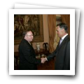Audiência concedida pelo Presidente da República, Aníbal Cavaco Silva, ao Bastonário da Ordem dos Médicos, Pedro Nunes, a 23 de abril de 2008